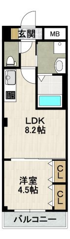 仮称）山本東３丁目新築アパートの間取り