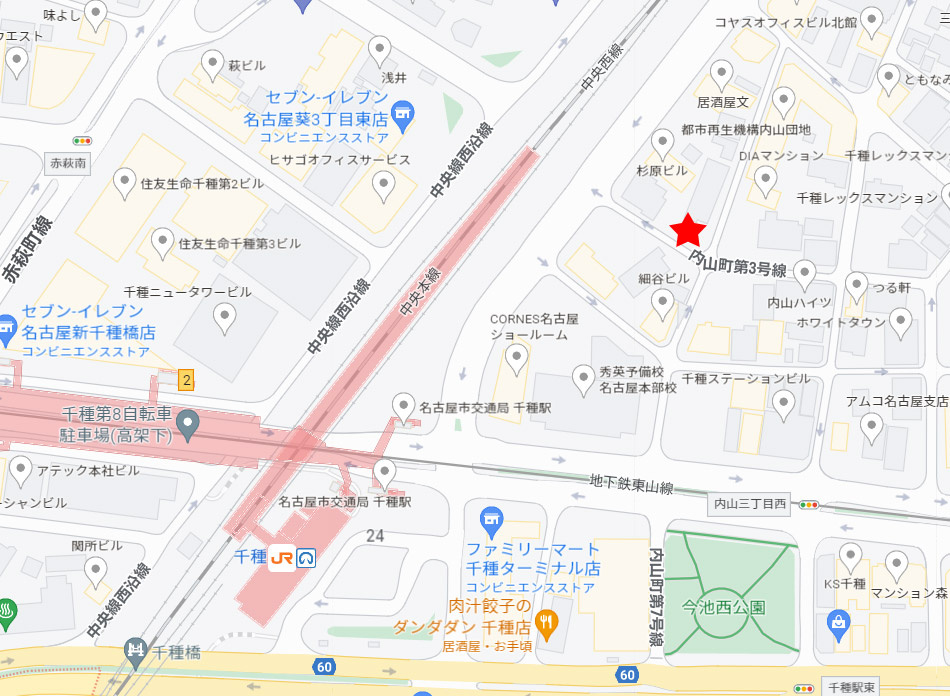 couleurs　criito（クルール  クリート）の地図
