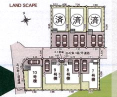 海老名市社家第16　新築一戸建て　7号棟の区画図|配置図