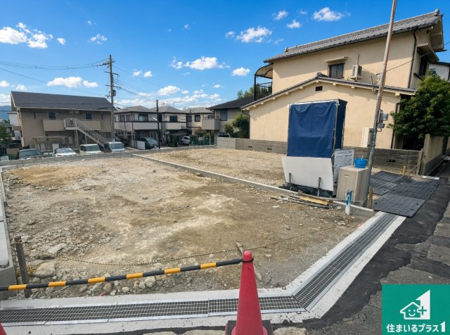 ■枚方市田宮本町　新築一戸建ての外観|周辺は落ち着いた街並みの住宅地！子育てがしやすい住環境です！まだ未完成ですが、現地でしかわからない事もございます。是非一度ご覧ください。