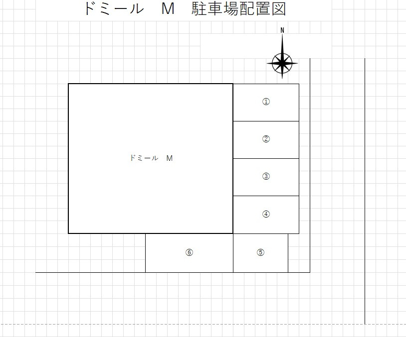 ドミール　Ｍの区画図