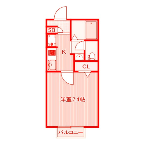 横浜市戸塚区上倉田町のアパートの間取り