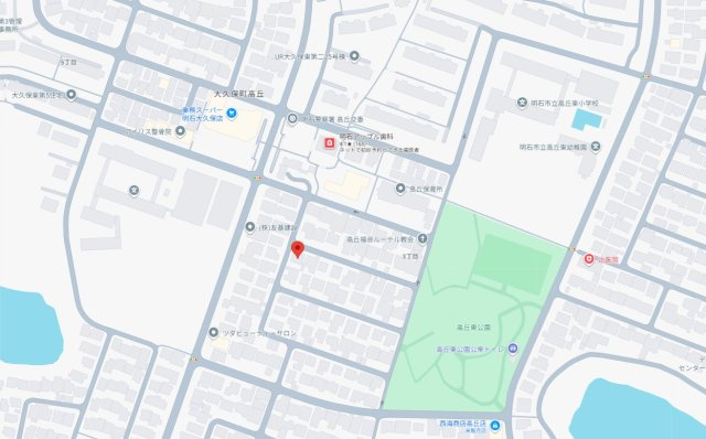 明石市大久保町高丘3丁目（全2区画）2号地の地図