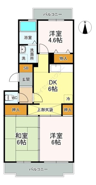 ビューハイツの間取り