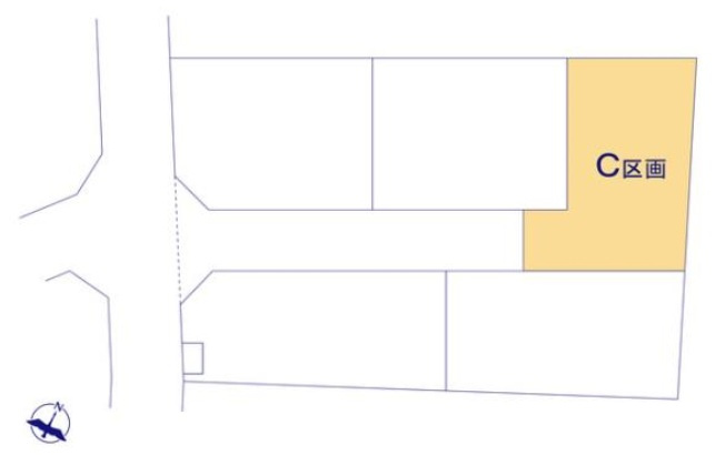 蓮田市黒浜2343番　全５棟の区画図