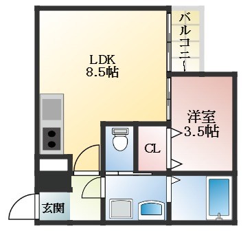 【間取り】 | ALEGRIA道明寺Ⅱ
