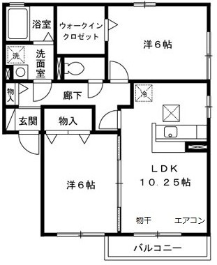ルミエールの間取り|反転タイプ