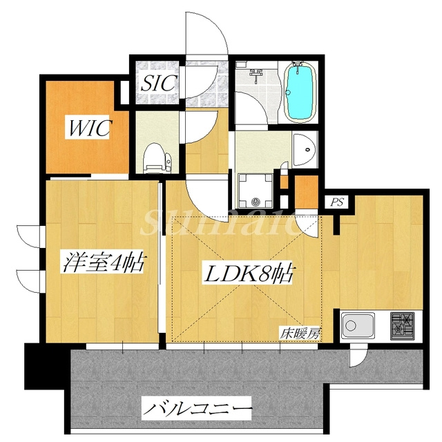クリオラベルヴィ赤羽東の間取り|2面採光の角部屋です♪