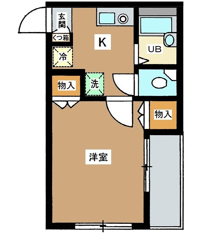 ドミール洗足 の間取り|間取りです。