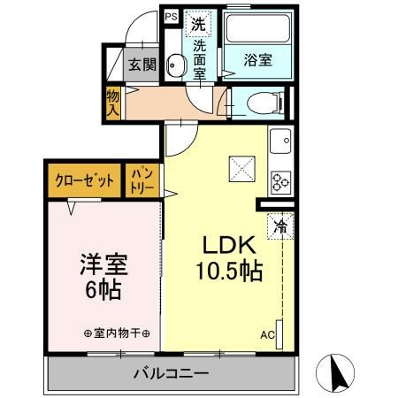 【間取り】 | サニーサイド1