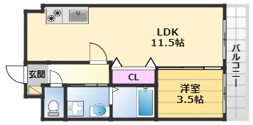 【間取り】 | Villa Izumi Chuo