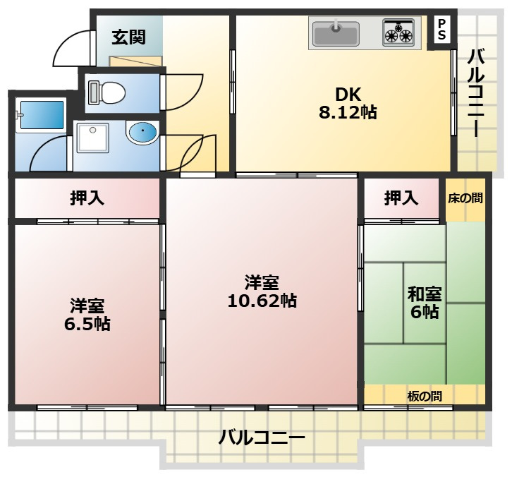 エヌマンションの間取り