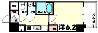 【間取り】 | プレサンスジェネ新神戸ステーションフロント