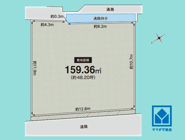 西宮市桜谷町の土地図