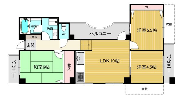 【間取り】 | ロイヤルメゾン甲東園Ⅳ