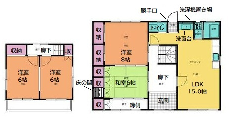 【間取り】 | 夏山貸家