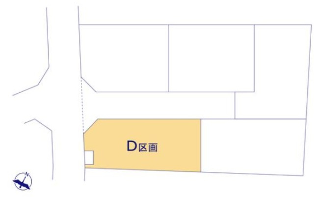 蓮田市黒浜2343番　全５棟の区画図