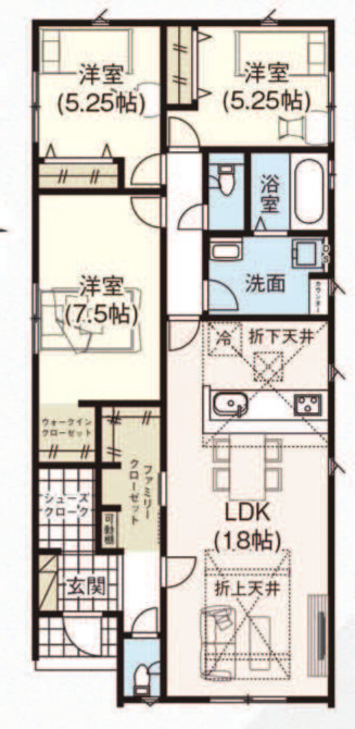 高崎市石原町の間取り|2号棟