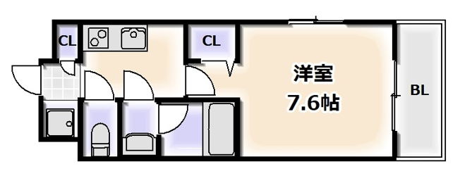 【間取り】 | スプランディッド難波Ⅱ