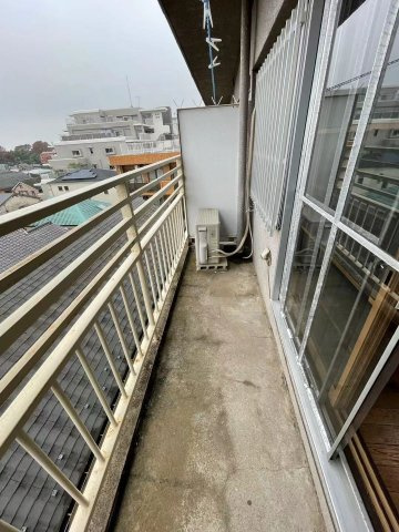 西武保谷マンションのバルコニー