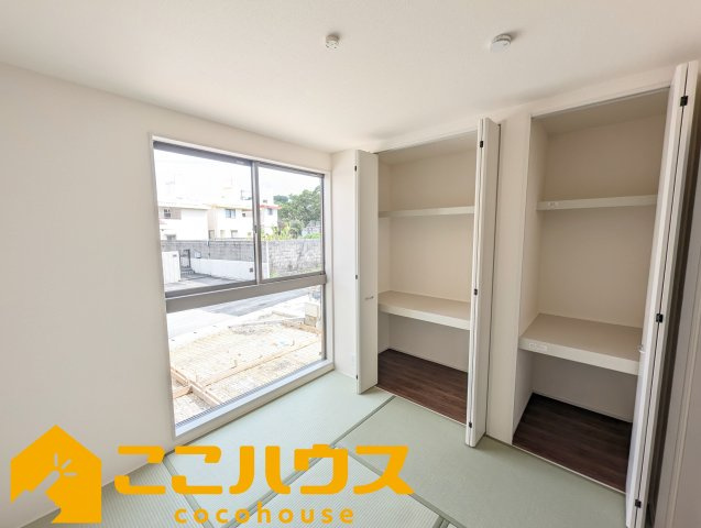 豊見城市豊見城　リーブルガーデン　新築戸建て　全4棟　1号棟の和室|和室4.5帖
