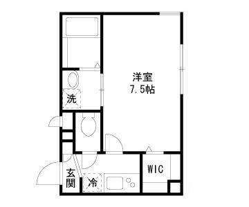 メゾン・カルムの間取り|間取りです。