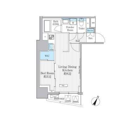 グランハイツ曙橋の間取り|グランハイツ曙橋