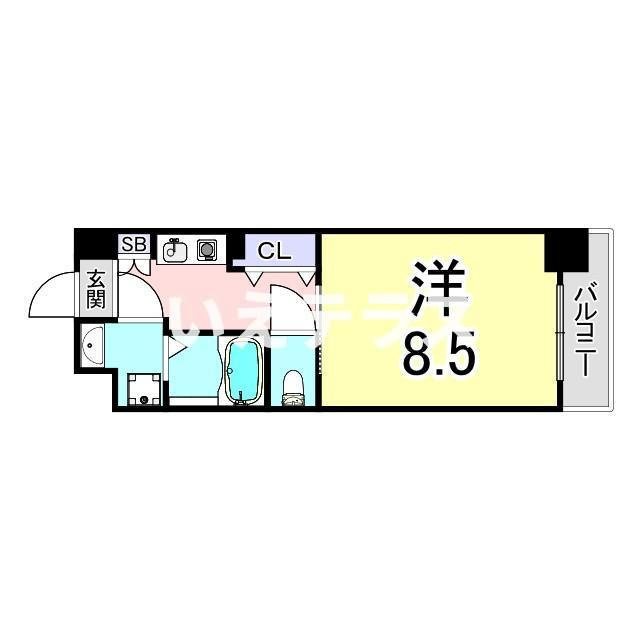 グレンパーク兵庫駅前の間取り