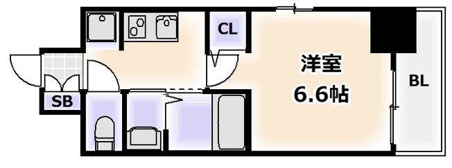 【間取り】 | クリスタルグランツ難波WEST