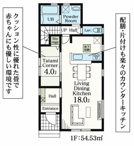 鴻巣松原3期 5号棟の間取り|1F