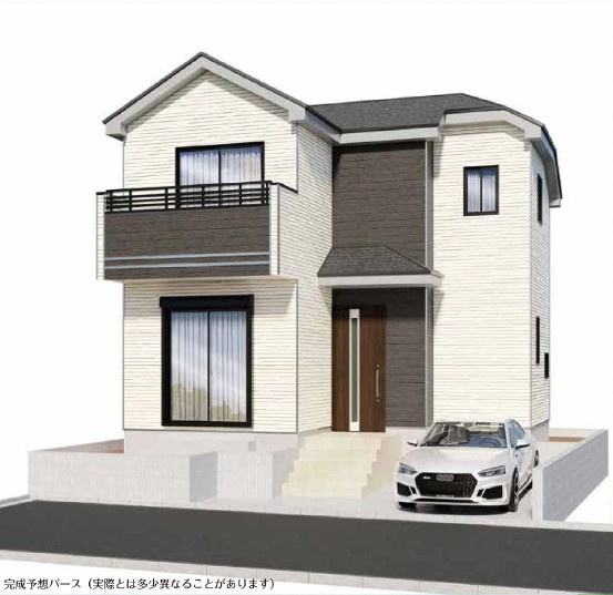 戸建 東久留米市神宝町１丁目の外観パース