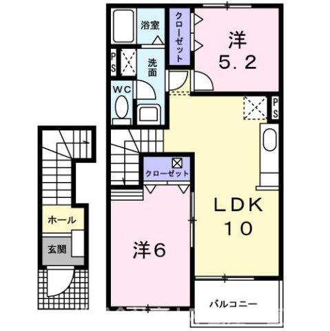 セレーノ広江Ⅰの間取り