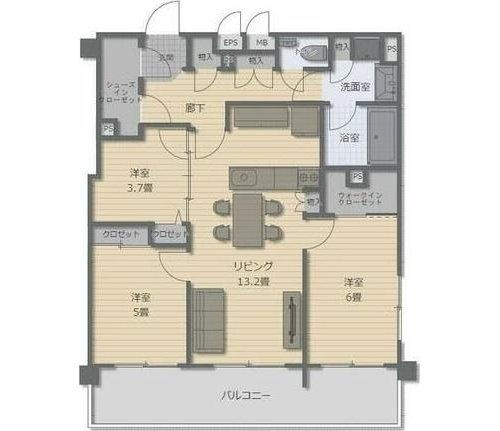 サンレリウス小倉駅南の間取り