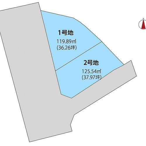 売地　藤松2丁目1号地の区画図