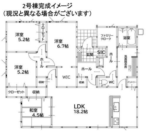 大里戸ノ上２丁目Y６期２号棟の間取り