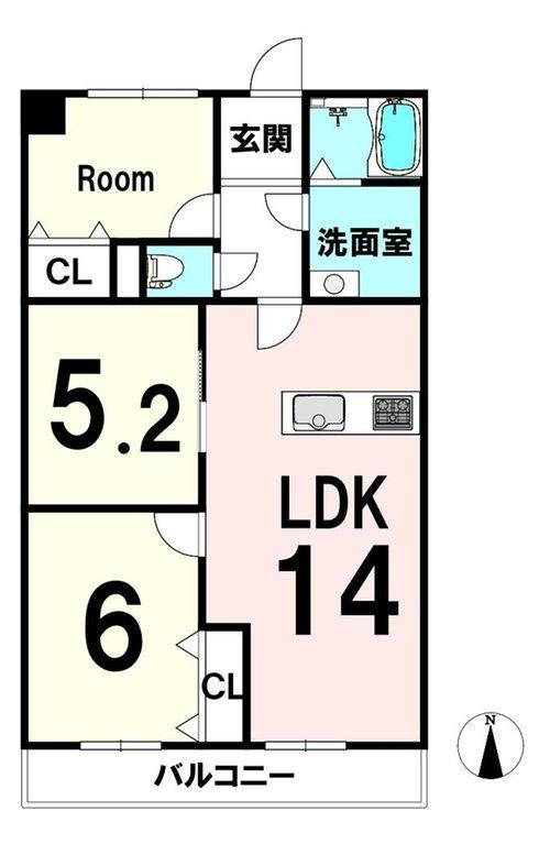 大里東スカイマンションの間取り