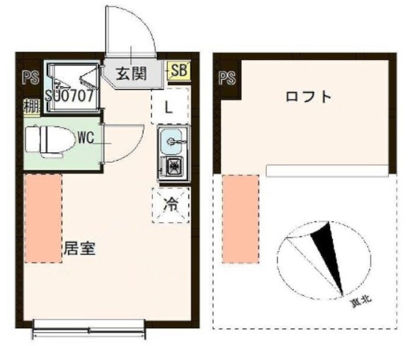 アルカディア平井の間取り