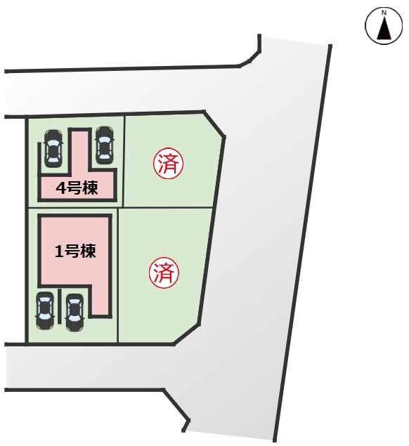 MIRASUMO熱田区旗屋216④｜名古屋市の戸建ならホームアップの区画図