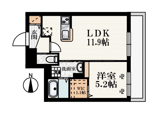 アネシス豊玉中の間取り|【間取り】　ネット無料　人気の1ＬＤＫタイプ