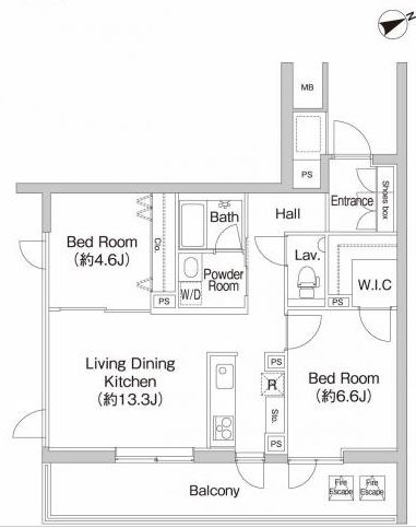 プライムアーバン市谷仲之町の間取り|プライムアーバン市谷仲之町
