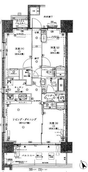 シティハウス四天王寺の間取り