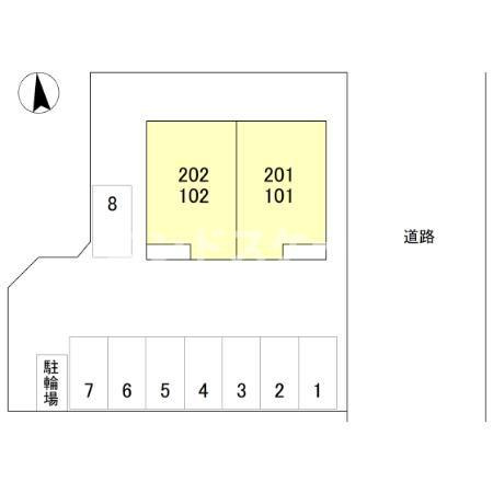 フィノの区画図|高崎、前橋のお部屋探しはエンドスケープまで！お客様の理想お聞かせ下さい♪