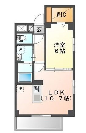 クラン　カナイⅡの間取り|間取りです。