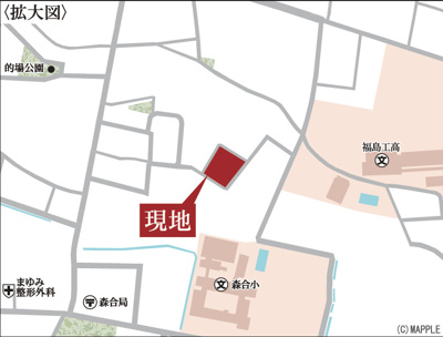 【地図】 | Livele Garden.S　森合第4　1号棟 | 森合小学校…徒歩6分、第4中学校…徒歩22分