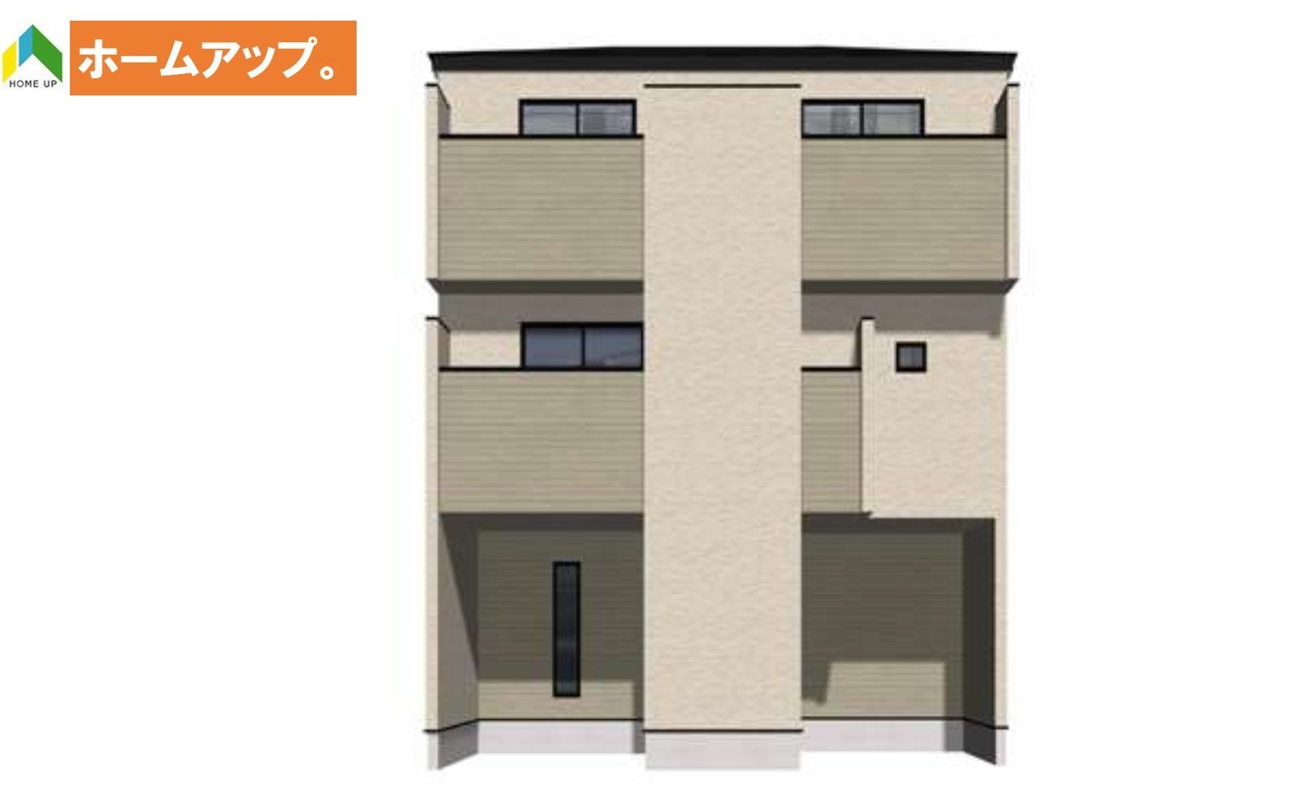MIRASUMO熱田区旗屋216④｜名古屋市の戸建ならホームアップの外観パース