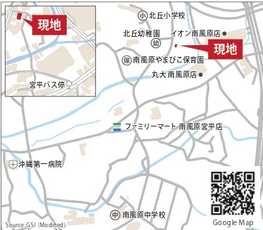 南風原町宮平（全2棟）の地図|地図♪