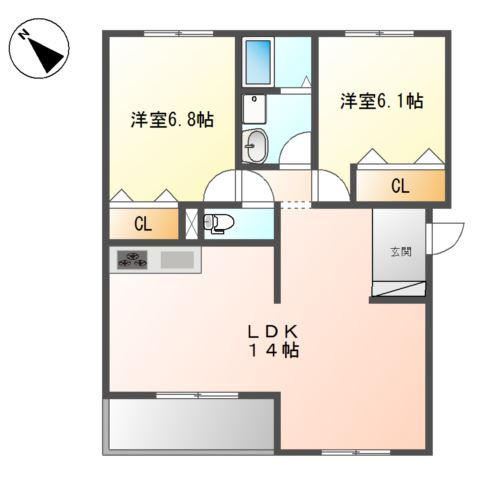 メゾンブランシェの間取り