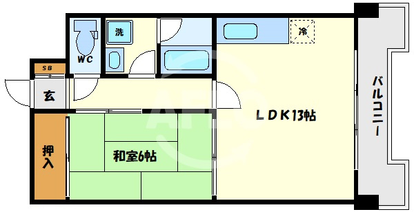 日宝サンフラッツ東平の間取り|日宝サンフラッツ東平　間取り