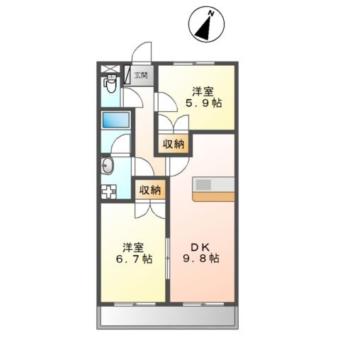 エクセル９の間取り
