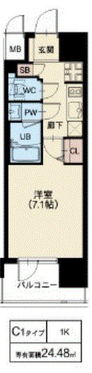 スプランディッド十三本町の間取り